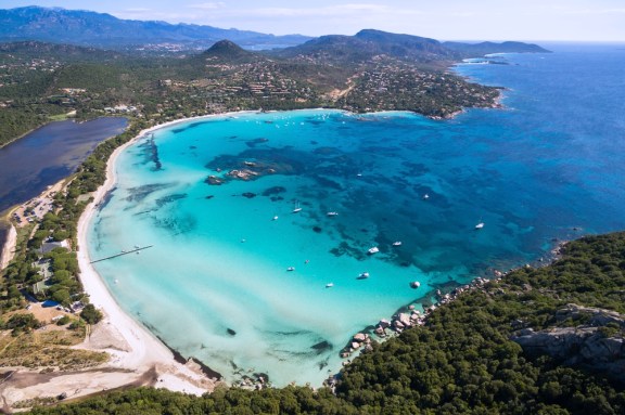 Aerial of Porto Vecchio, Corsica