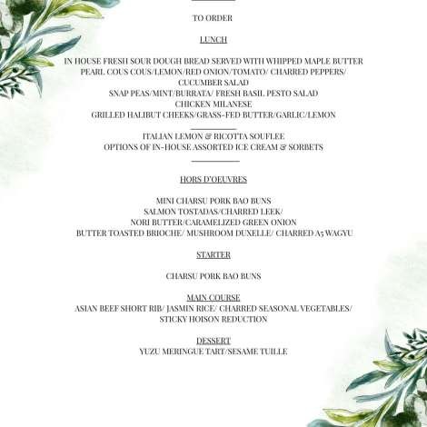 Food onboard Kings Ransom # 1