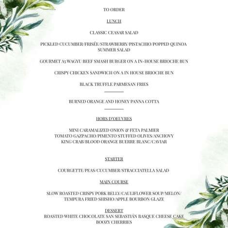 Food onboard Kings Ransom # 6