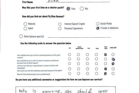 Review img # 41 of the yacht My Blue heaven