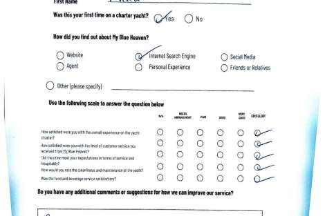 Review img # 32 of the yacht My Blue heaven