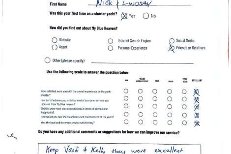 Review img # 29 of the yacht My Blue heaven