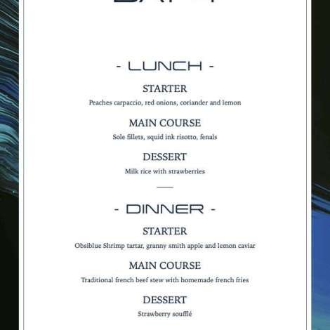 Food onboard Sunliner X # 5